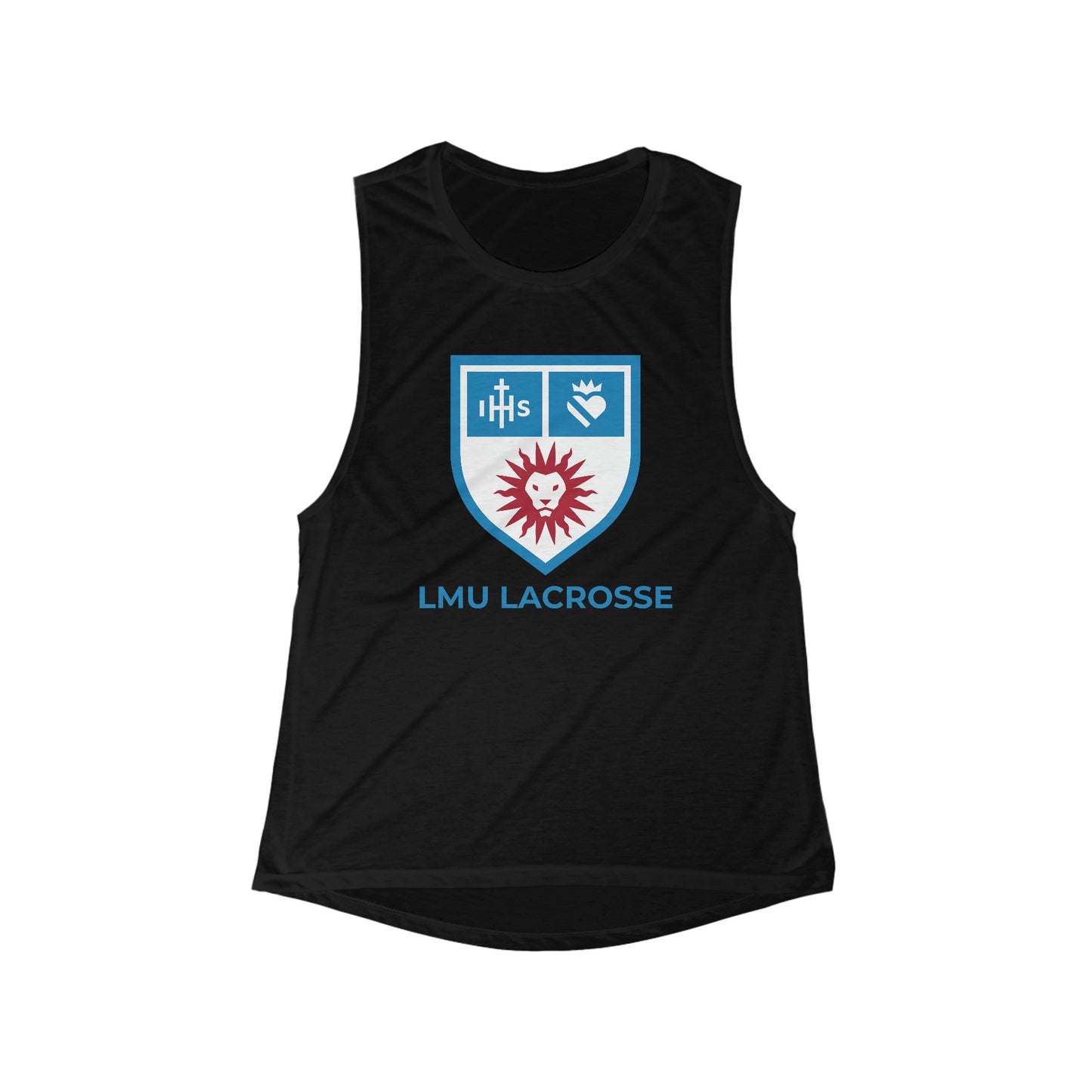 Women's LMU Lacrosse Bella + Canvas Flowy Scoop Sport Tank