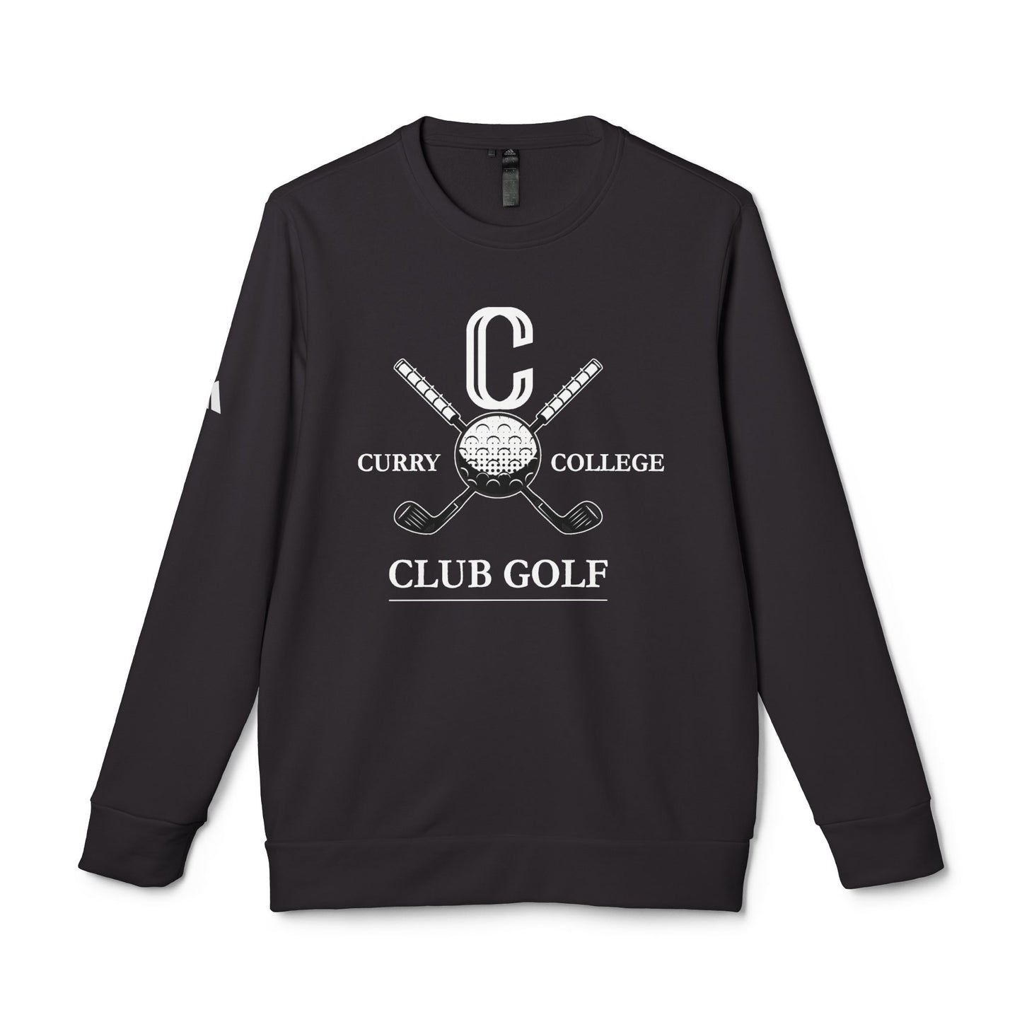 Adult Curry College Golf Adidas Fleece Crewneck Sweatshirt
