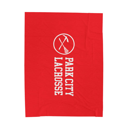 PCHS Girls Lacrosse Velveteen Plush Blanket (60" x 80")