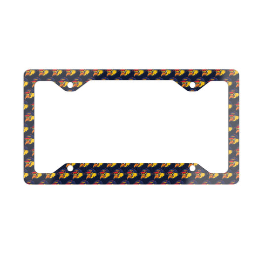Mudhens Baseball Metal License Plate Frame