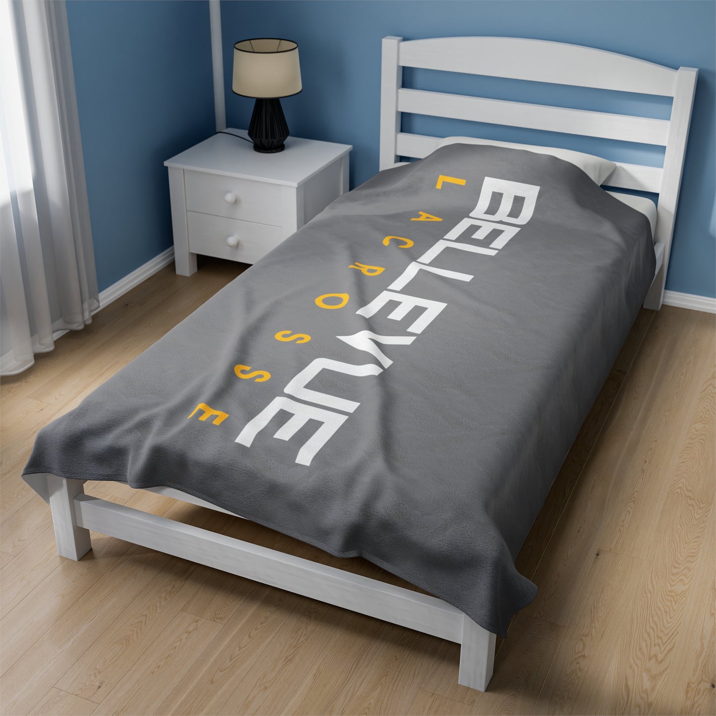 Bellevue Lacrosse Velveteen Plush Blanket (60" x 80")