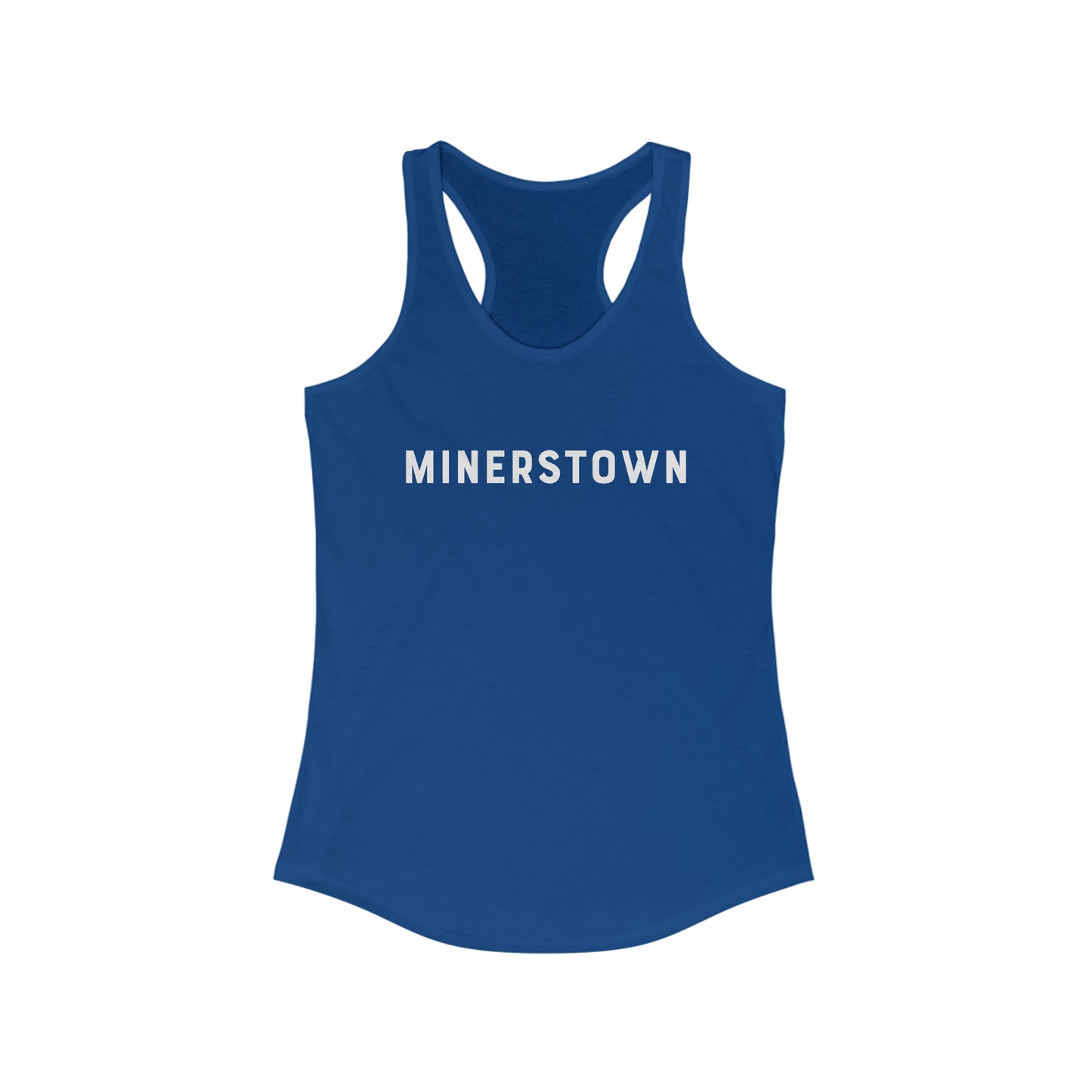 Women's Minerstown Next Level Racerback Tank