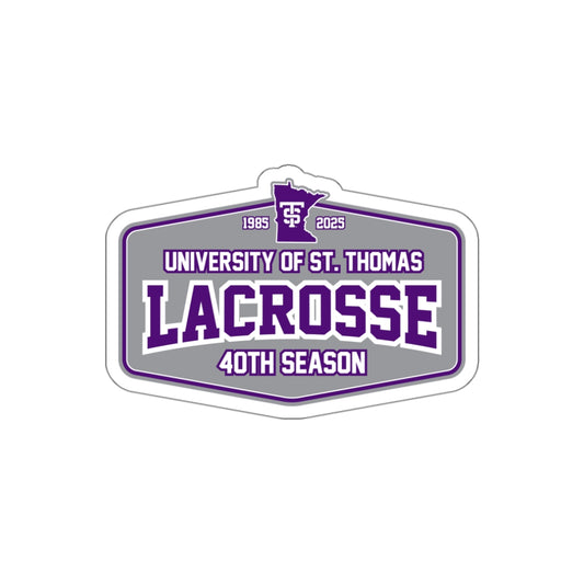 UST Lacrosse Die-Cut Sticker