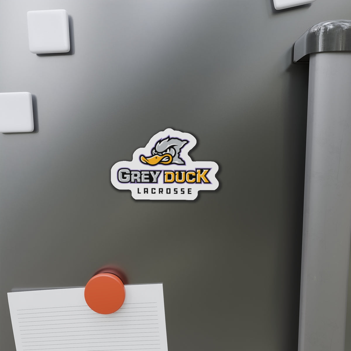 Grey Duck Lacrosse Die-Cut Magnet