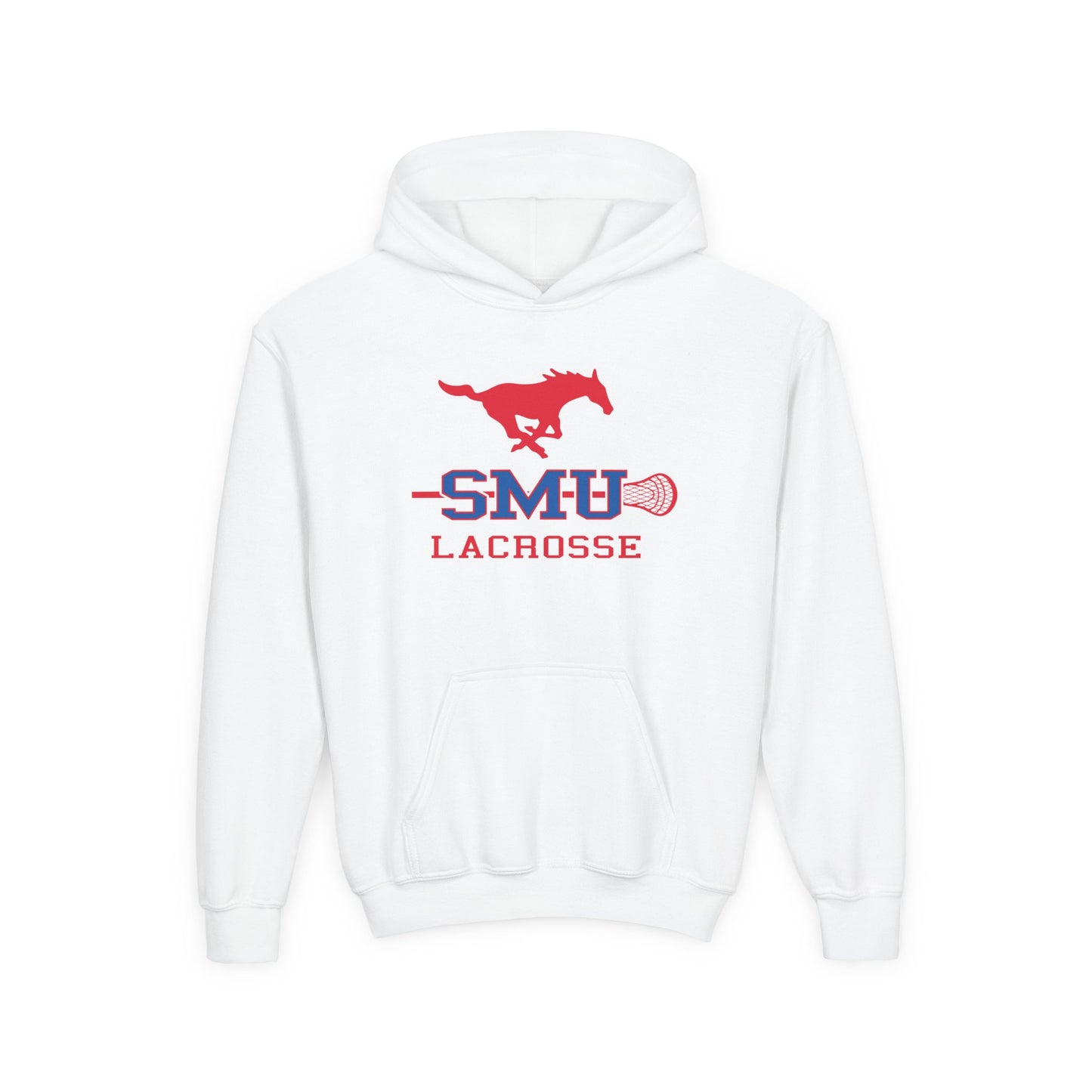 Youth SMU Lacrosse Heavy Blend Hoodie