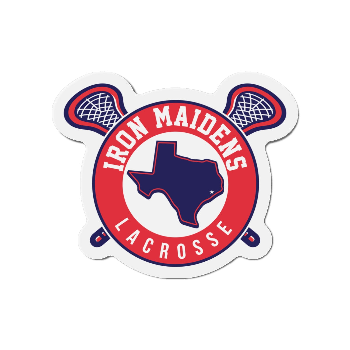Iron Maidens Die-Cut Magnet