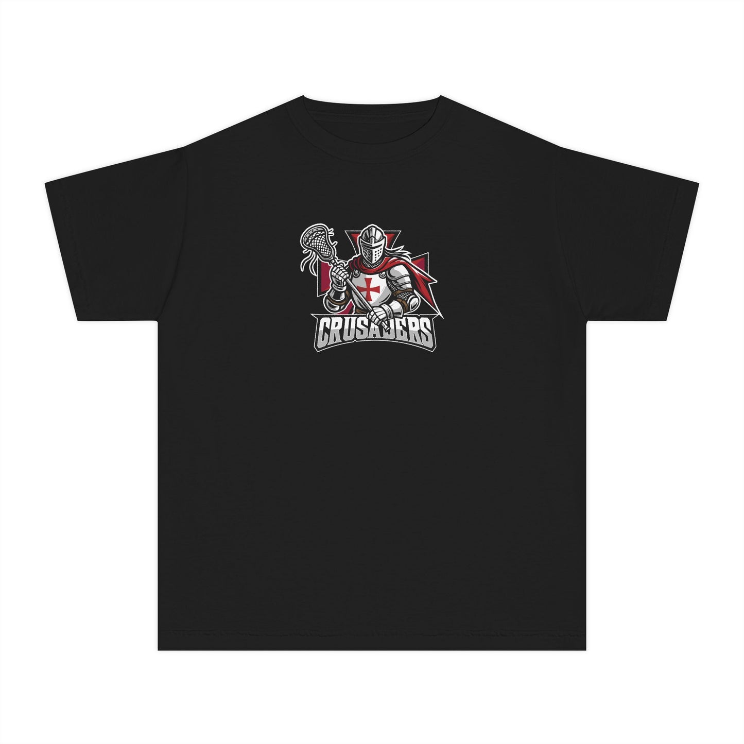 Youth Rexburg Crusaders Lacrosse Comfort Colors Garment Dyed T-Shirt