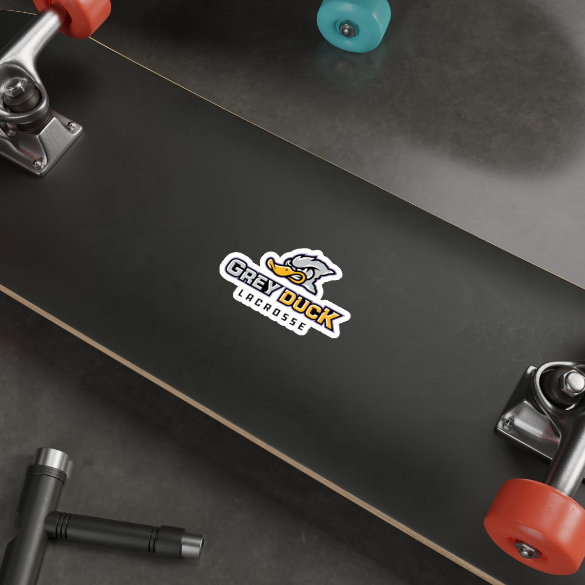 Grey Duck Lacrosse Die-Cut Sticker
