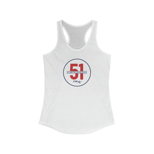 Women's 51 Stars Lacrosse Next Level Racerback Tank