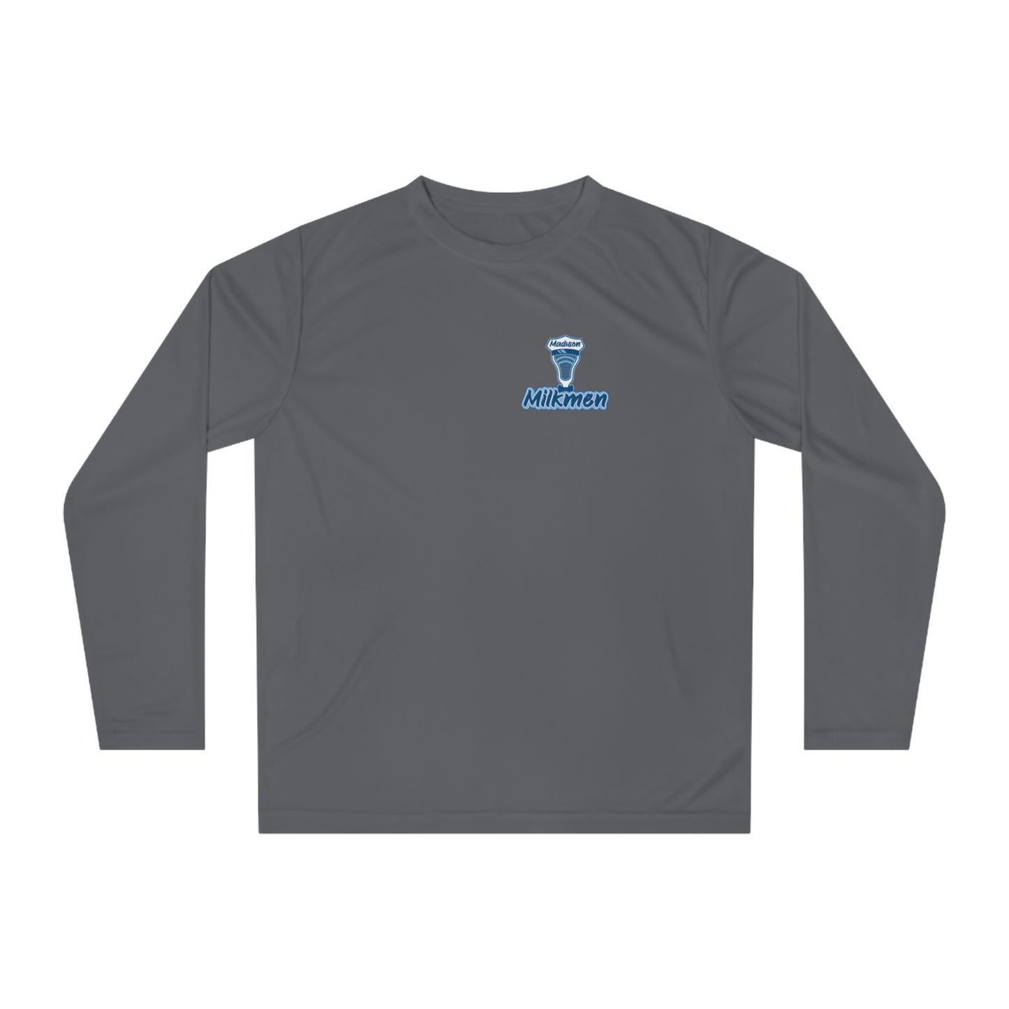 Adult Madison Milkmen Team 365 Performance Long Sleeve Shirt