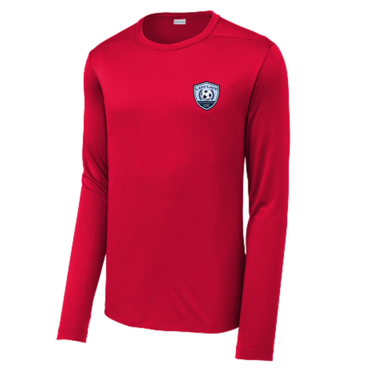 Adult Lady Lake Soccer Association Sport-Tek Posi UV Pro LS Tee