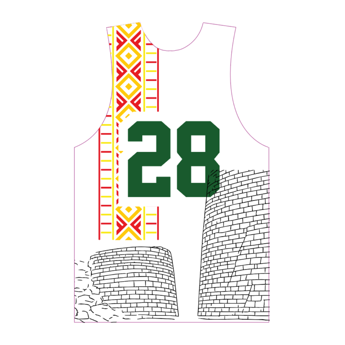 Zimbabwe Heritage Lacrosse Reversible Performance Pinnie - Great Zimbabwe