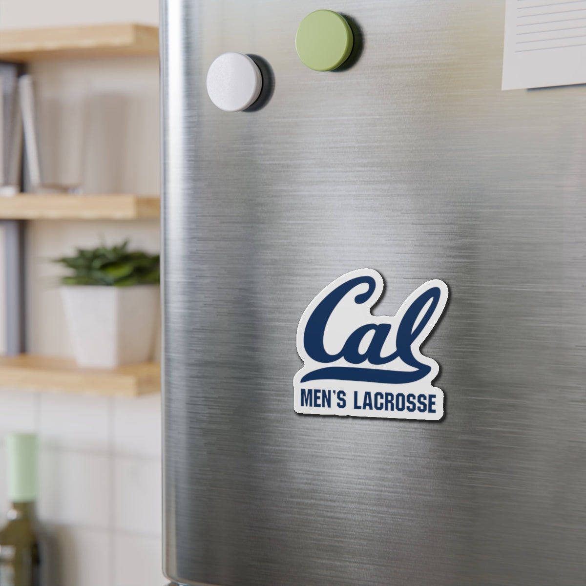 Cal Men's Lacrosse Die Cut Magnet