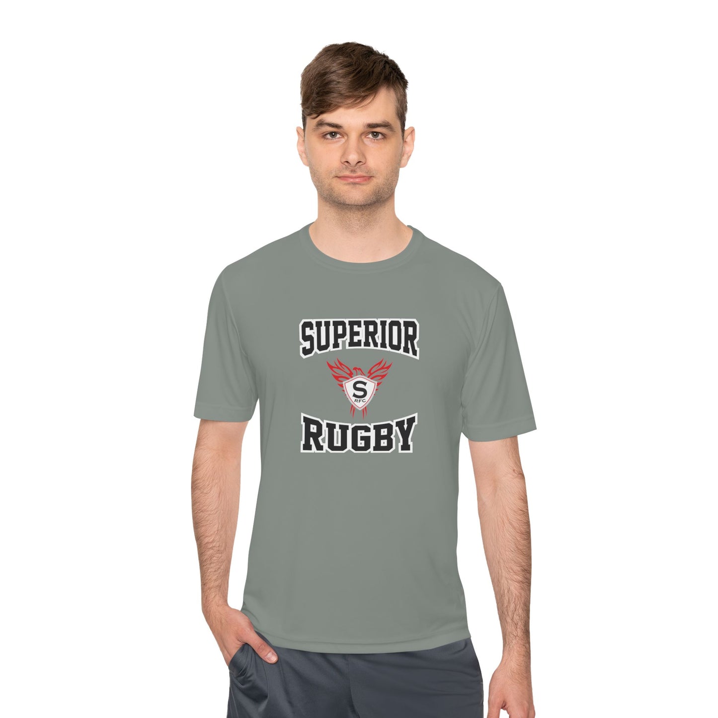Adult Superior Rugby Football Sport-Tek Performance Tee