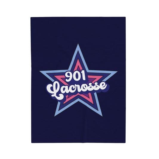 Stars 901 Lacrosse Velveteen Plush Blanket