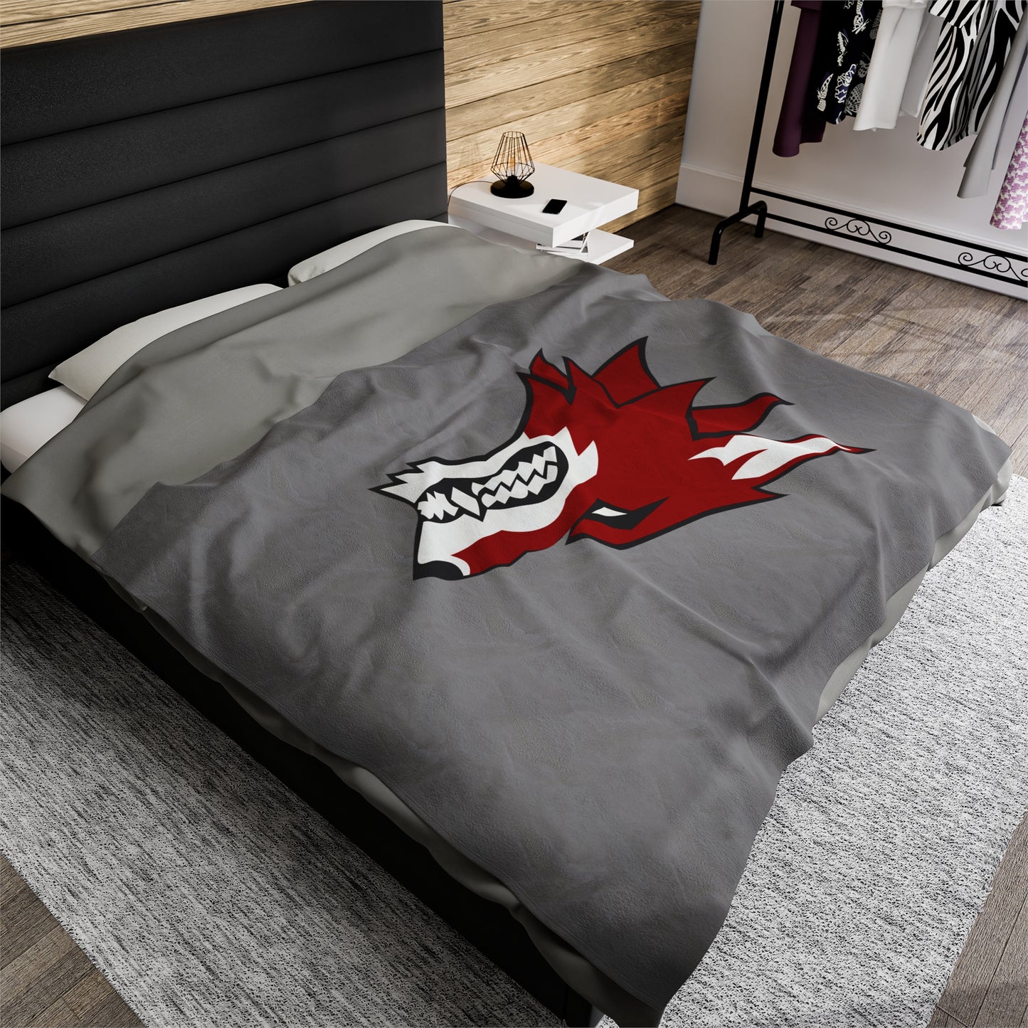 Columbus Coyotes Velveteen Plush Blanket (60" x 80")