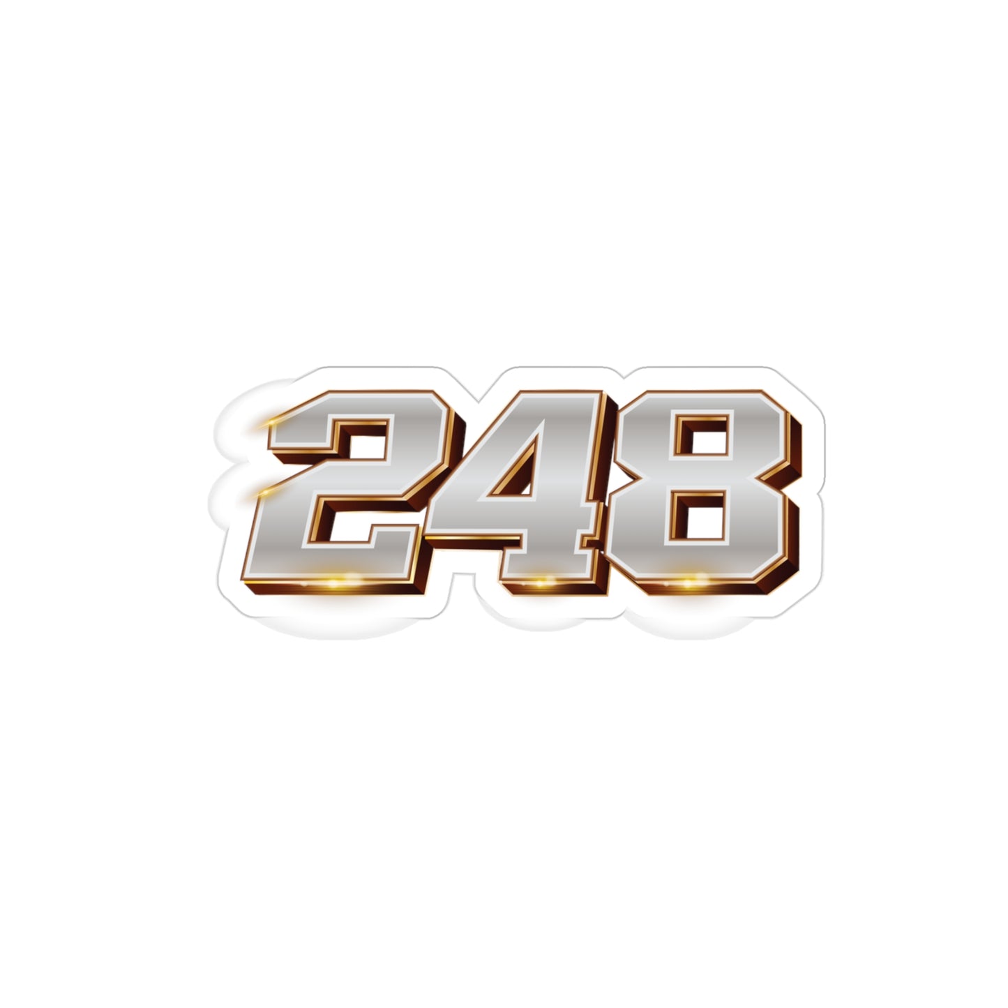 248 Lacrosse Transparent Outdoor Sticker