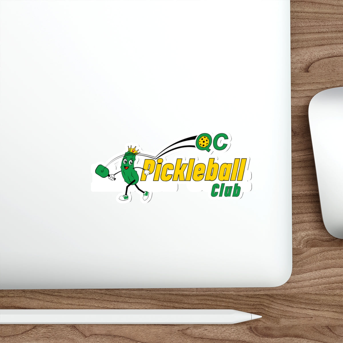 QC Pickleball Die-Cut Sticker