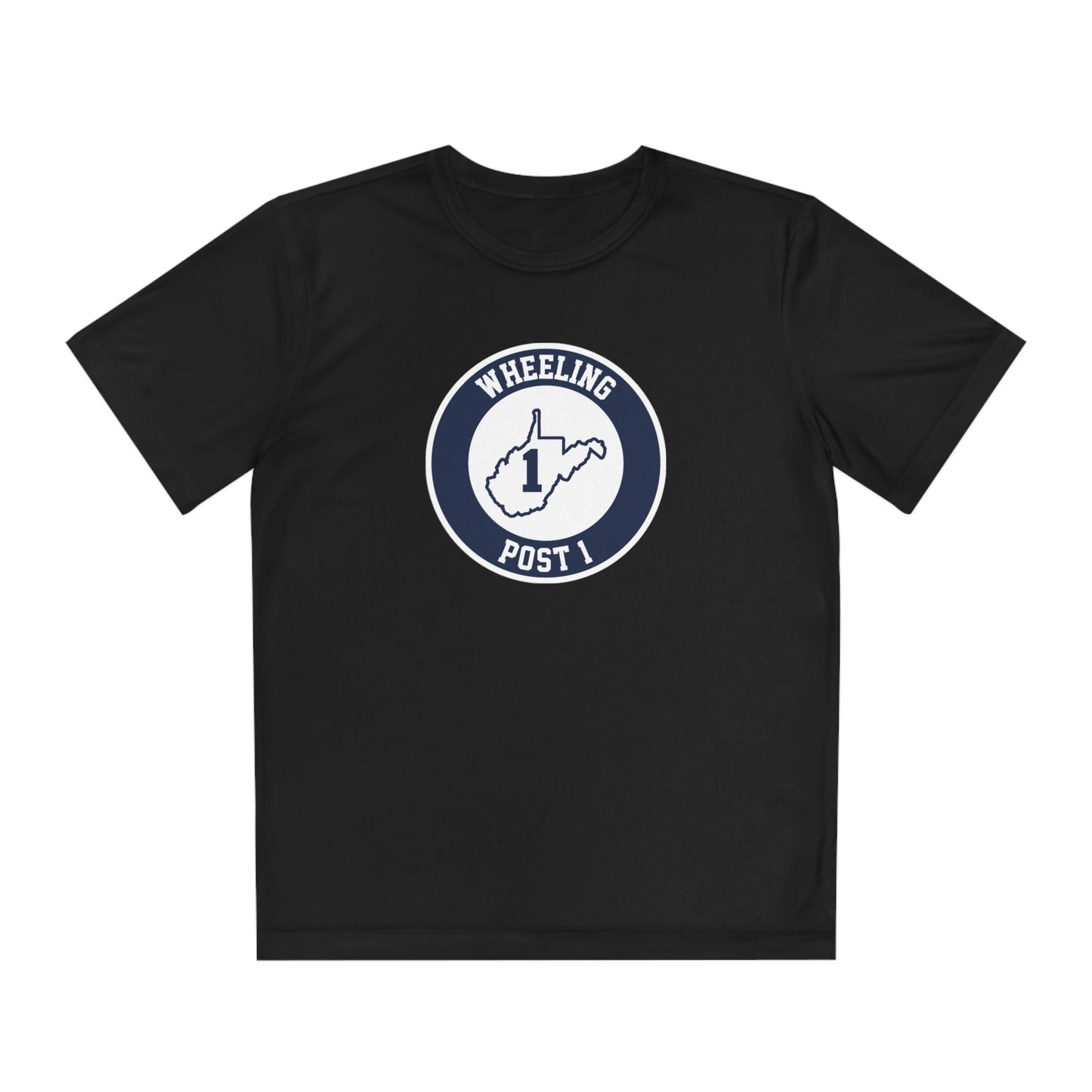 Youth Wheeling Post 1 Sport-Tek Performance T-shirt