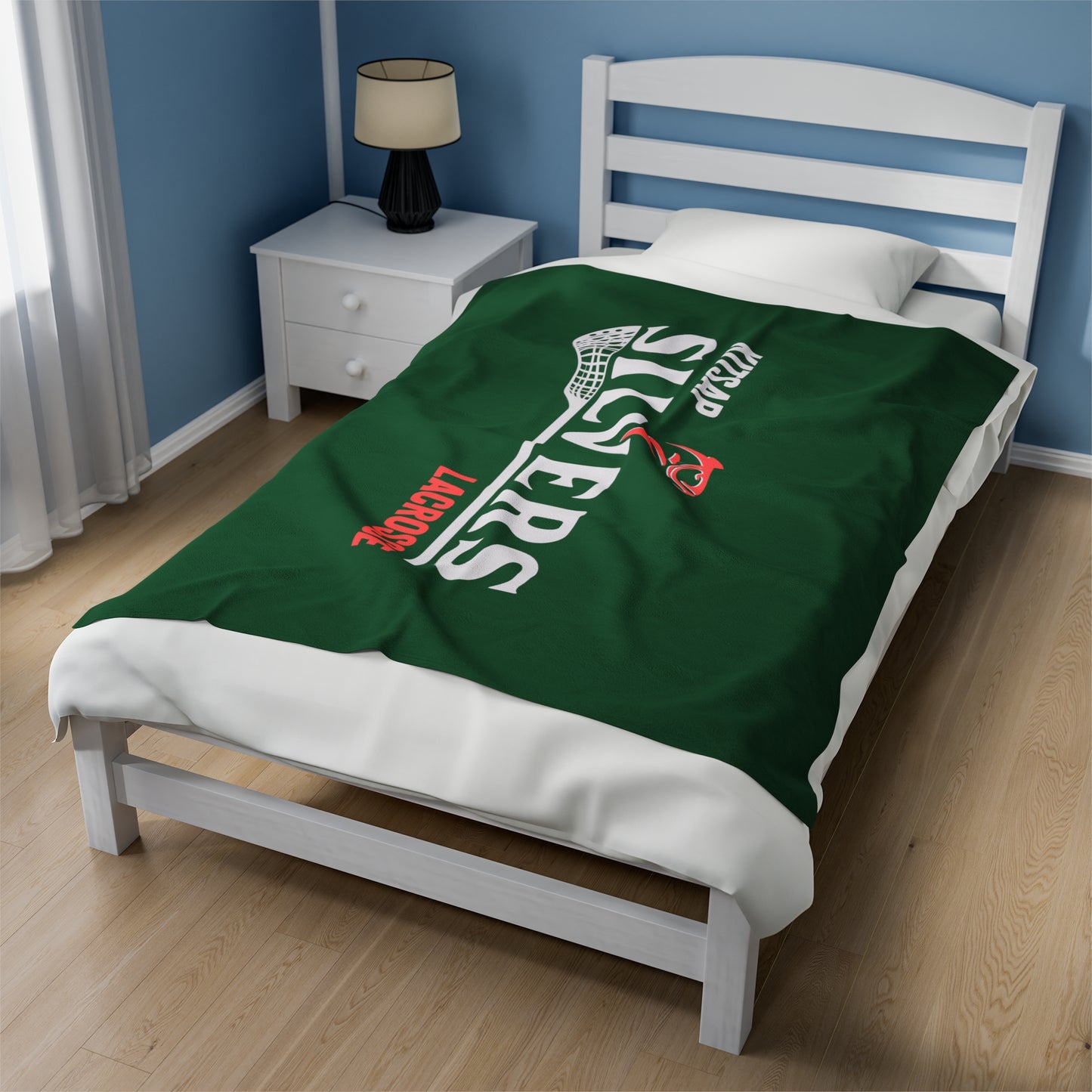 Kitsap Lacrosse Velveteen Plush Blanket