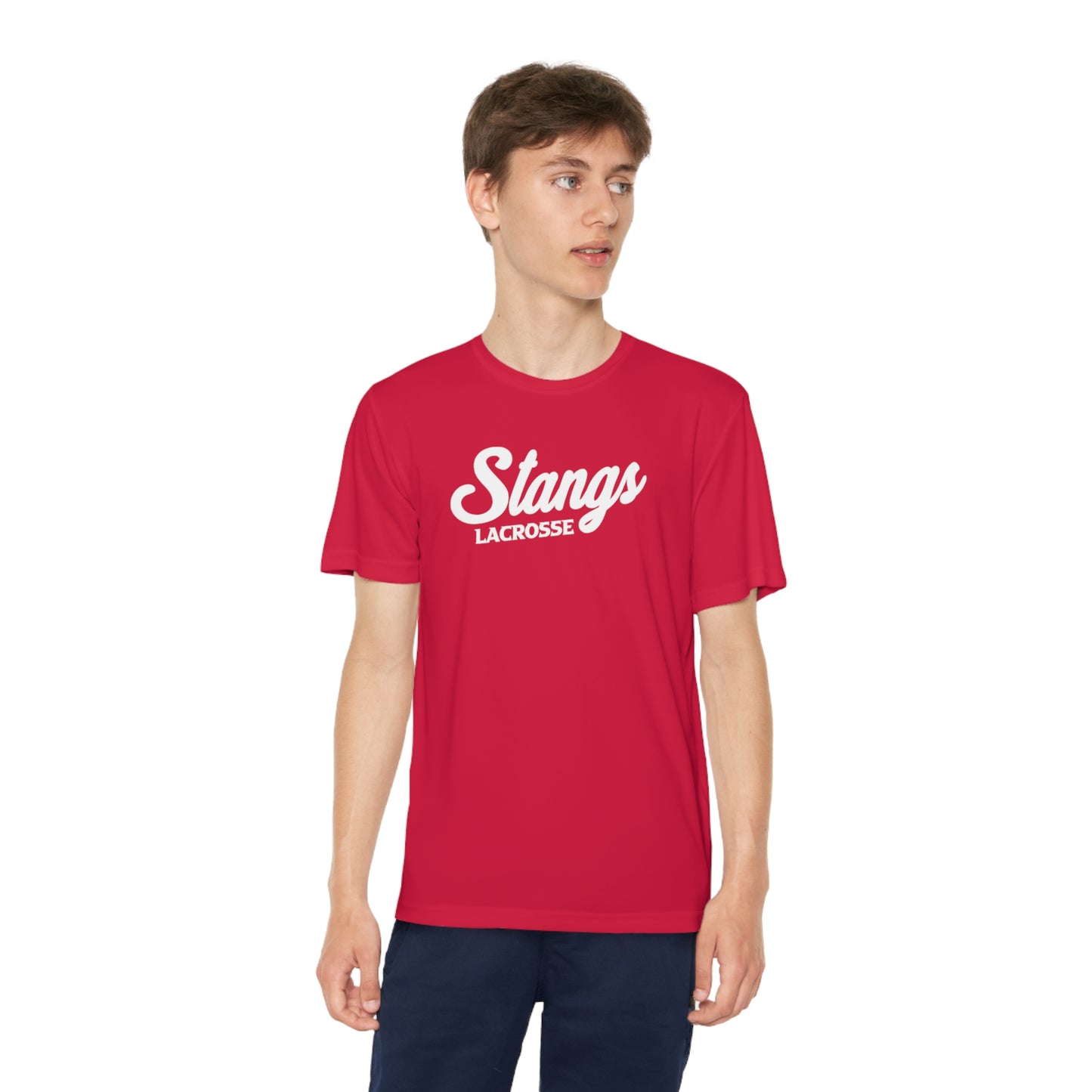 Youth Stangs Lacrosse Club Sport-Tek Performance Tee