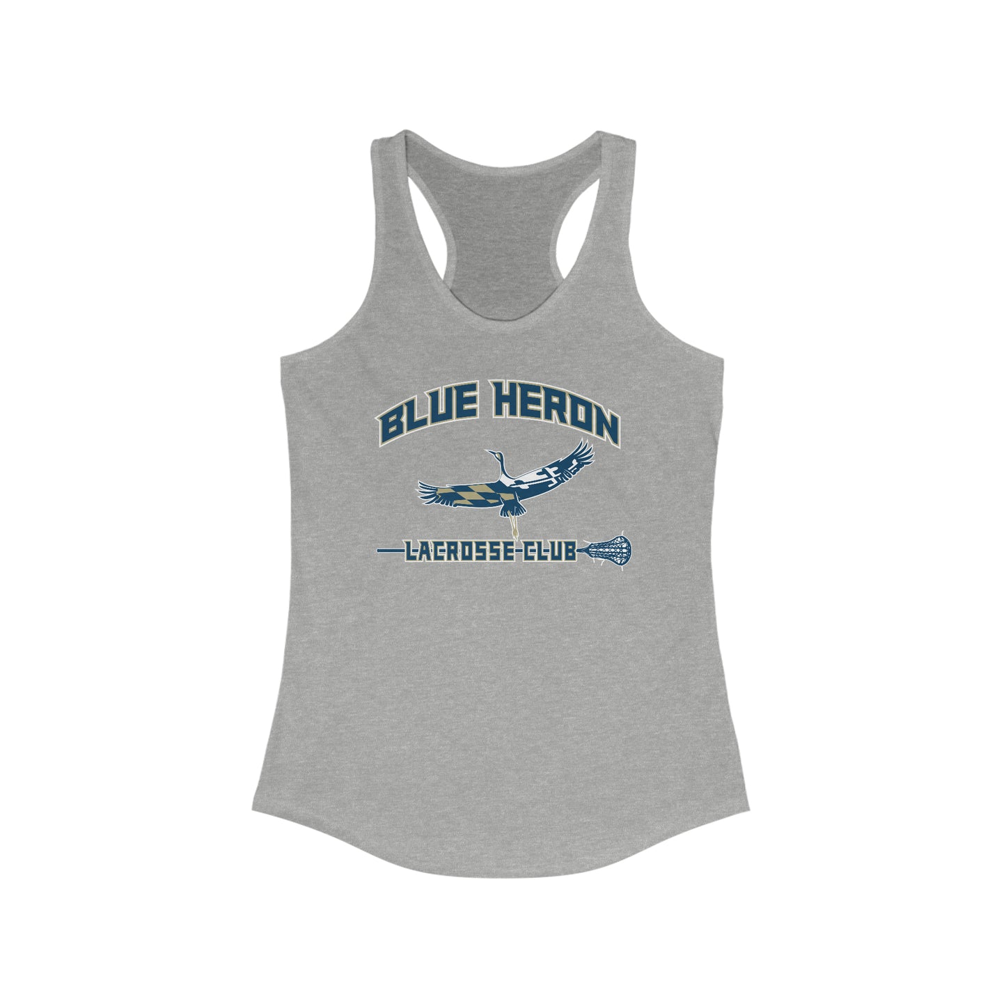 Women's Blue Heron Lax Next Level Racerback Tank