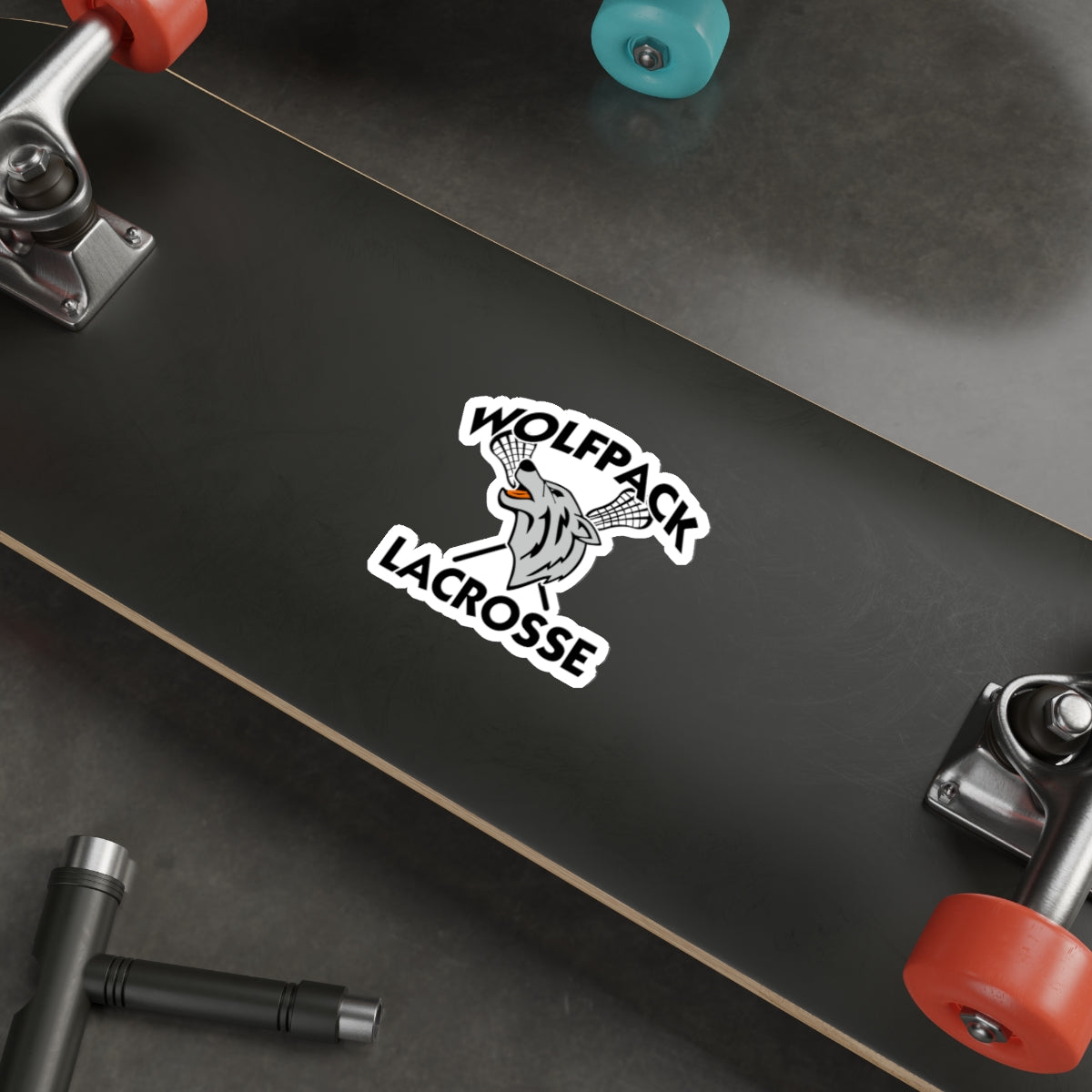Wolfpack Lacrosse Die-Cut Sticker