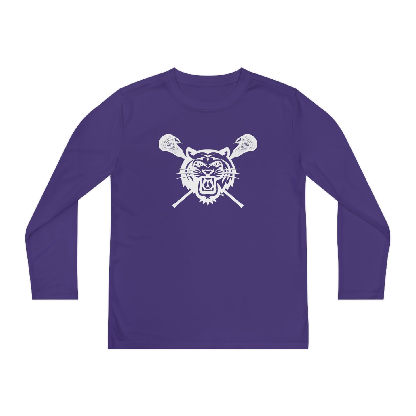 Youth Tiger Lax Sport-Tek Performance Long Sleeve
