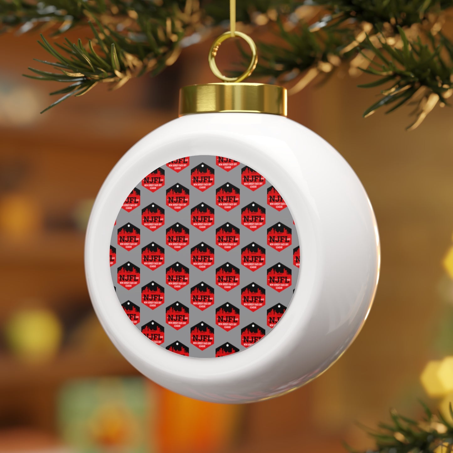 NJFL Christmas Ball Ornament