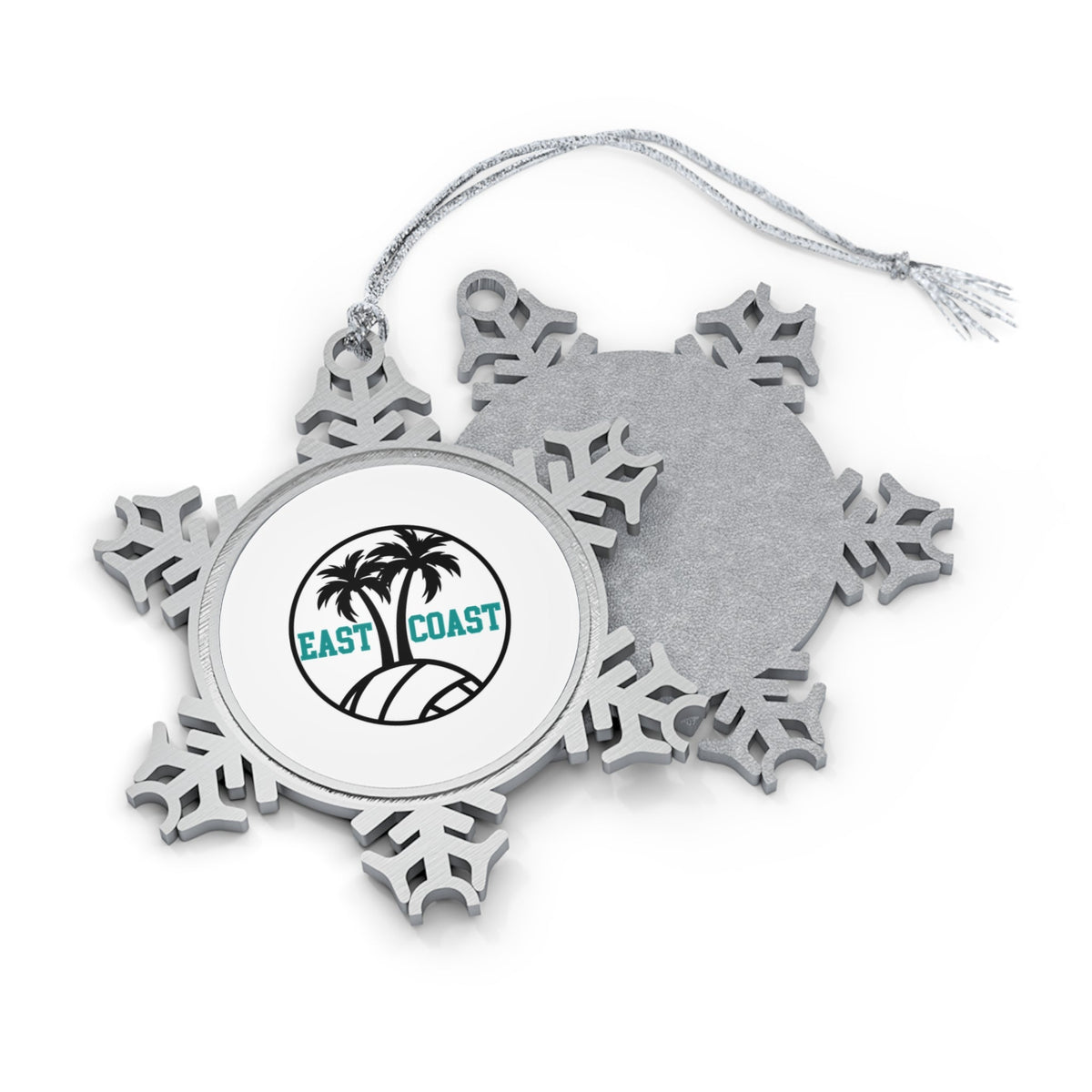 East Coast Volleyball Pewter Snowflake Ornament