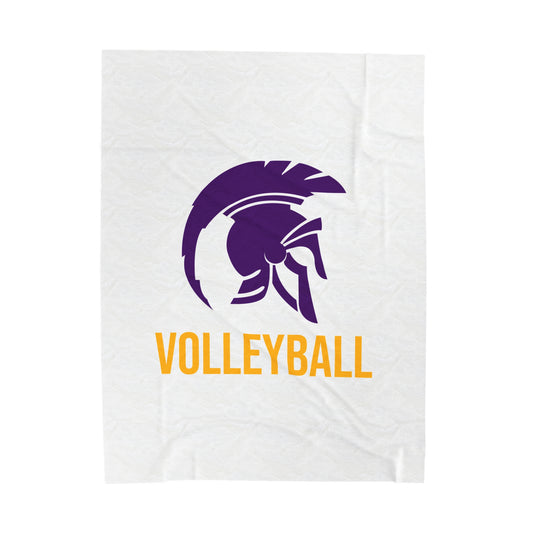 Whitehall Volleyball Velveteen Plush Blanket (60" x 80")