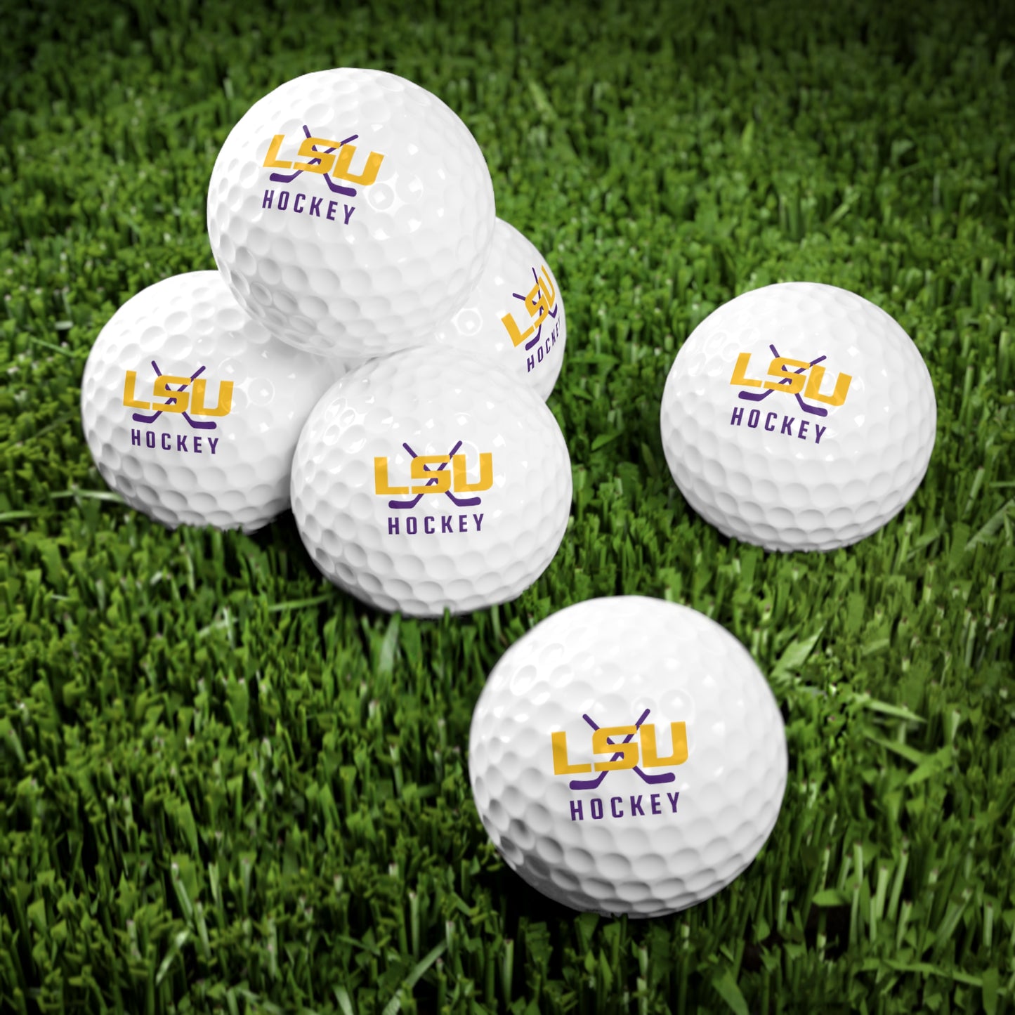 LSU Ice Hockey Golf Balls - 6 Pack