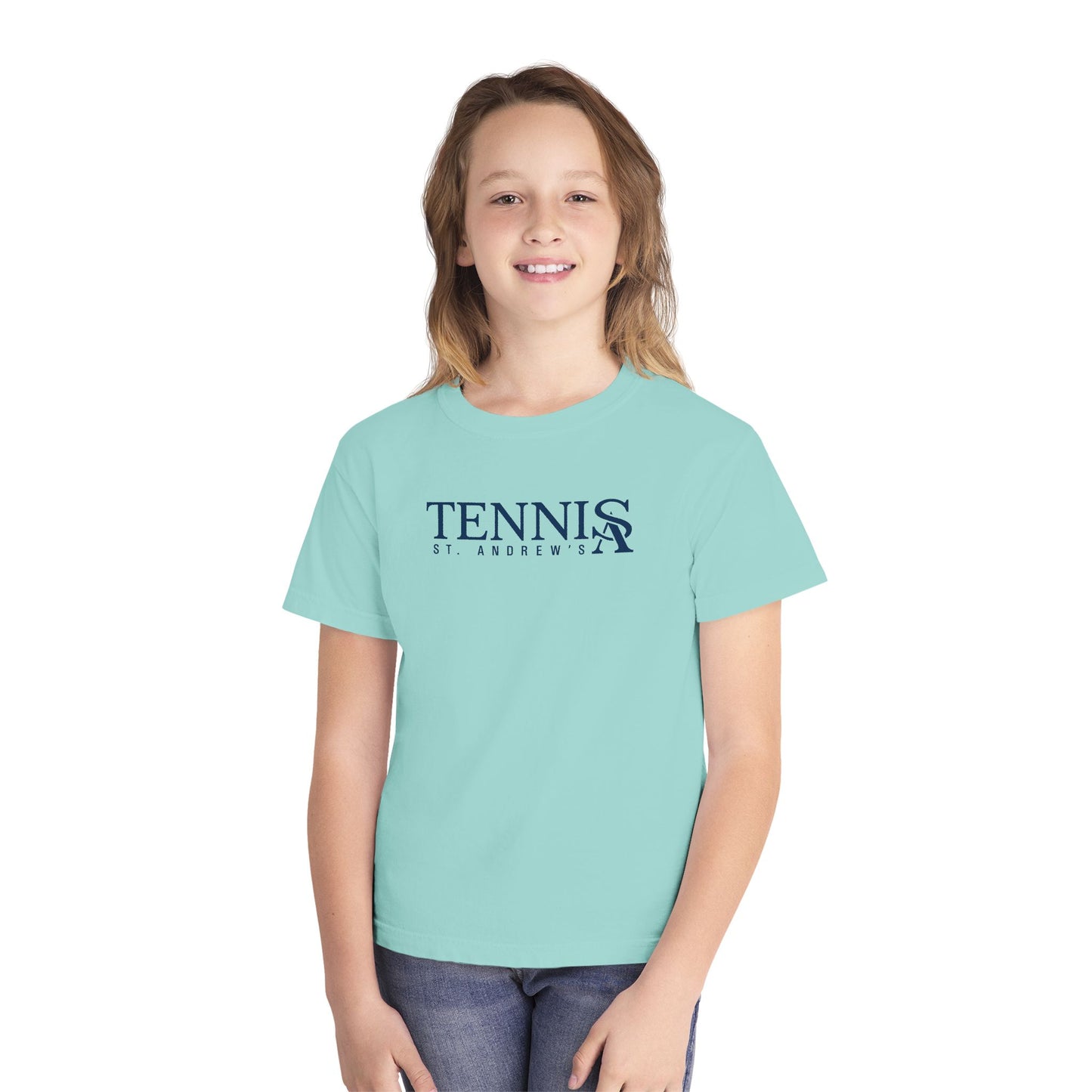 Youth Saints Tennis Comfort Colors Garment Dyed T-Shirt