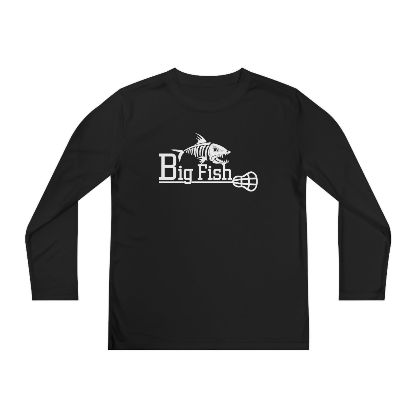 Youth Big Fish Lacrosse Sport-Tek Performance Long Sleeve Shirt