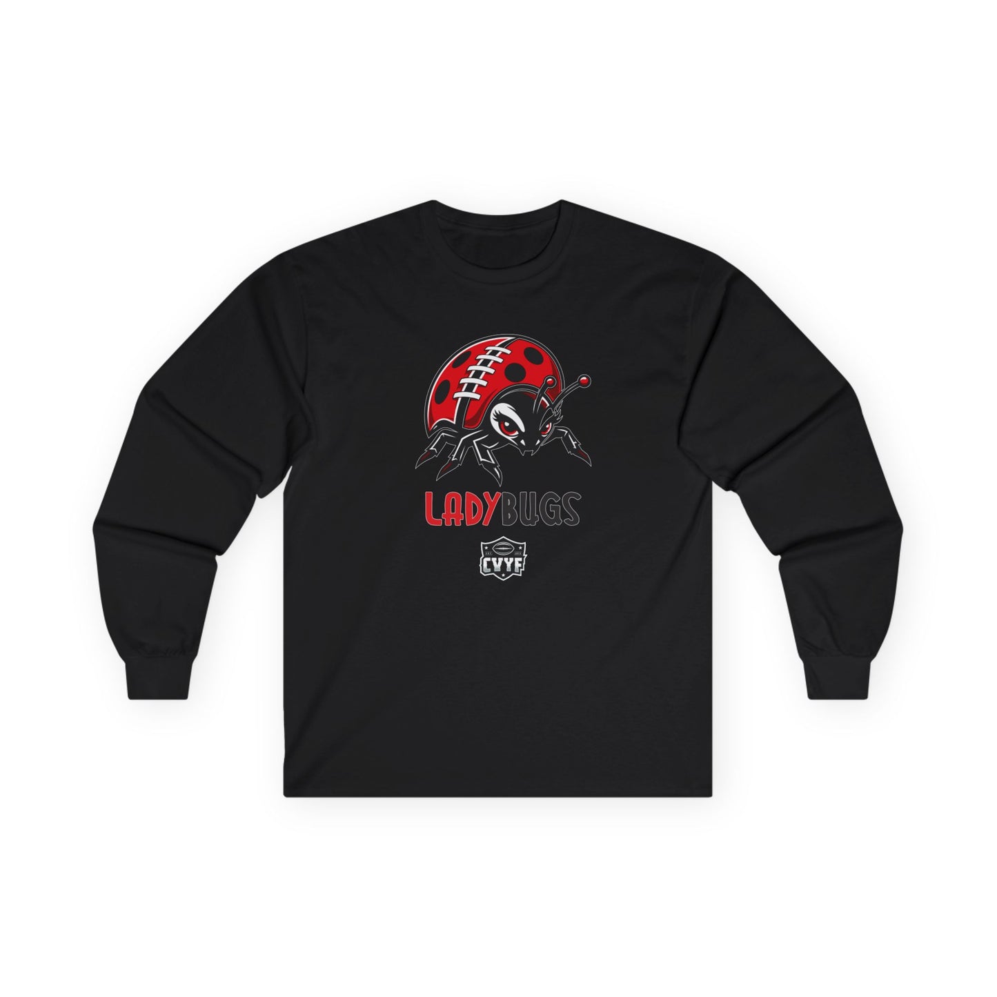 Adult Ladybugs Gildan Ultra Cotton Long Sleeve