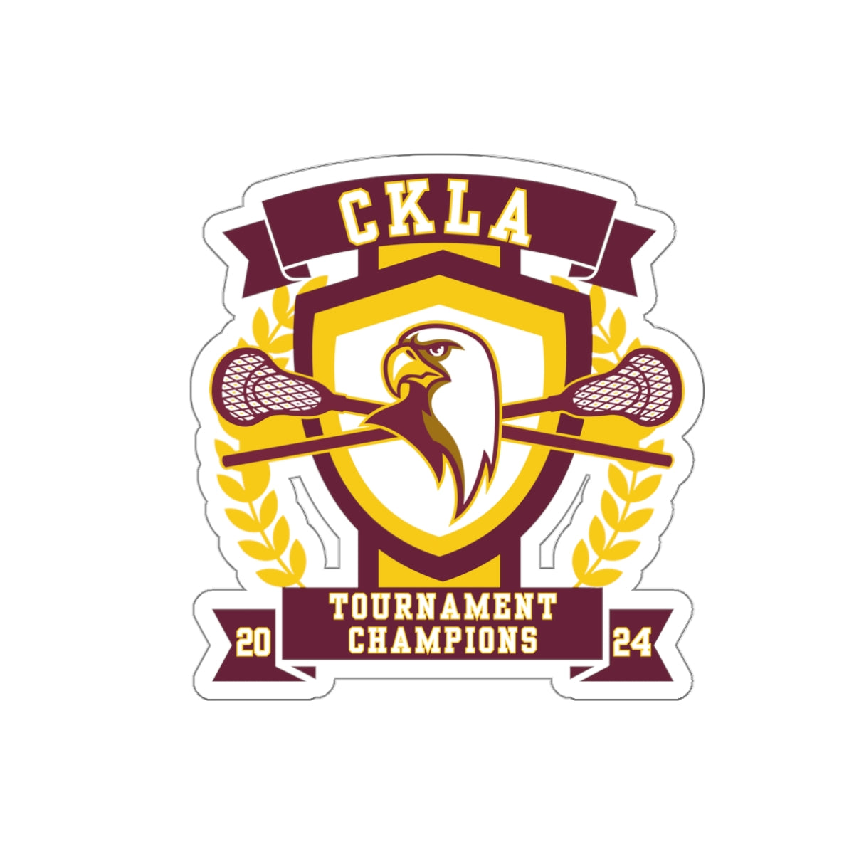 Jessie Clark Lacrosse Die Cut Stickers