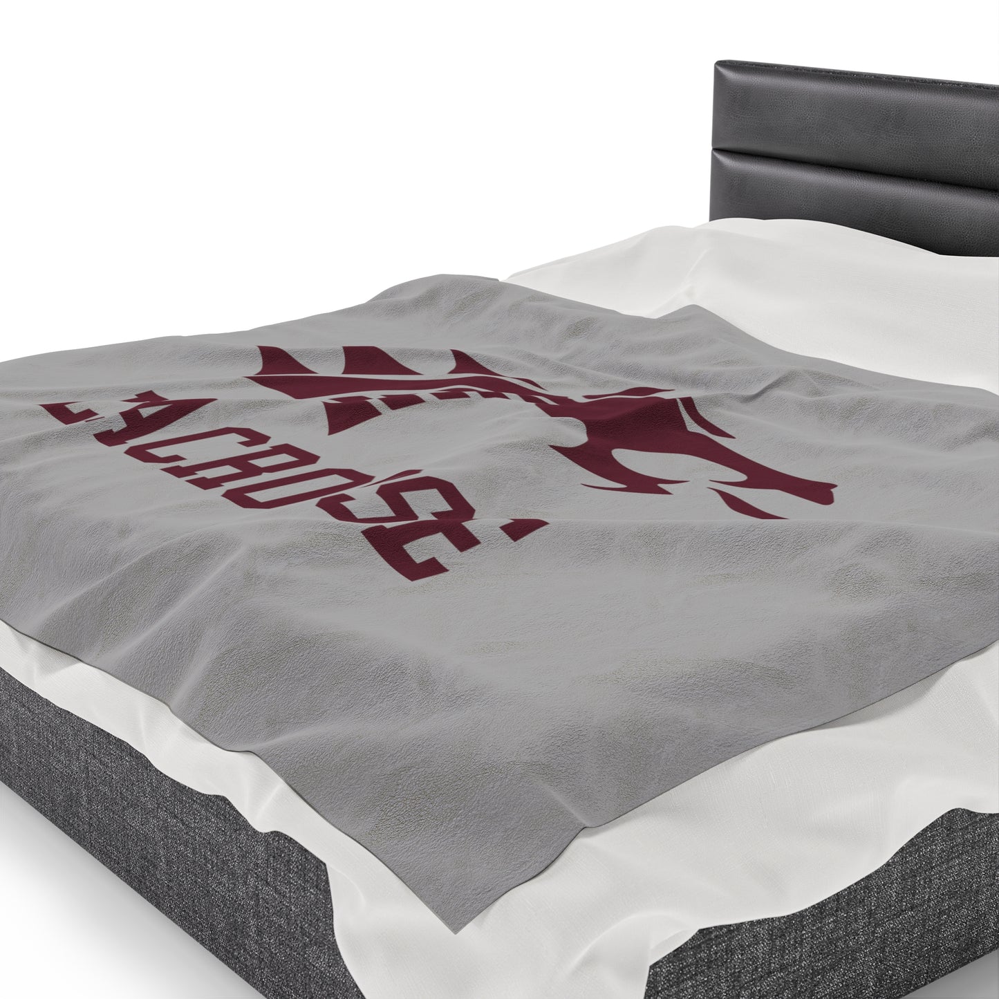 Collierville Lacrosse Velveteen Plush Blanket