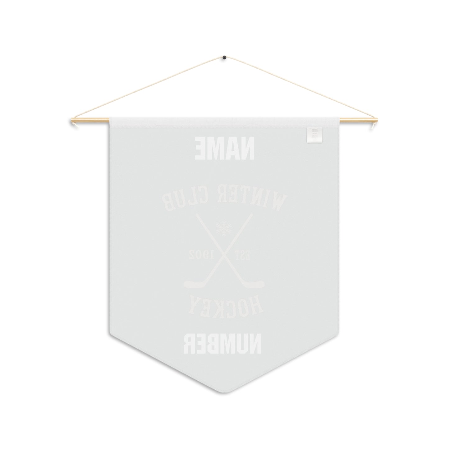 Personalization - Winter Club Lacrosse Pennant