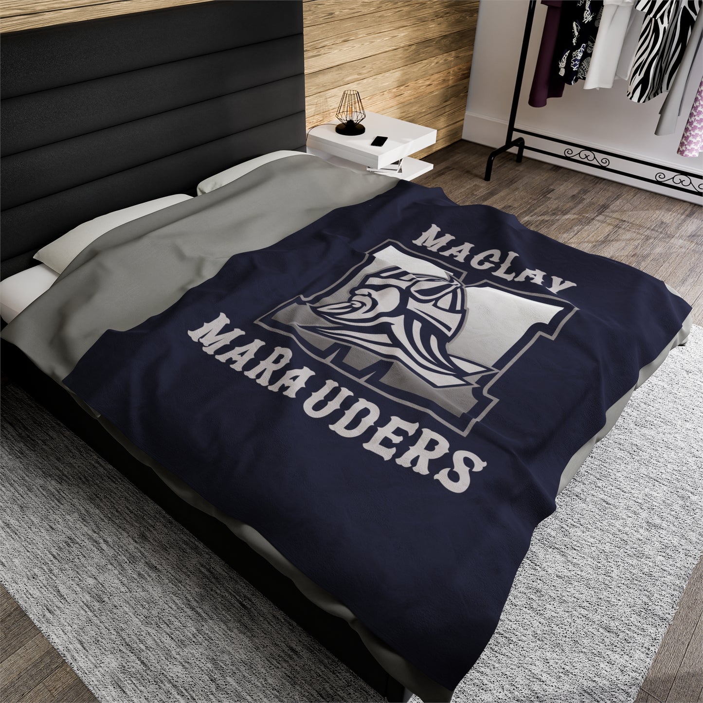 Maclay Lacrosse Velveteen Plush Blanket (60" x 80")