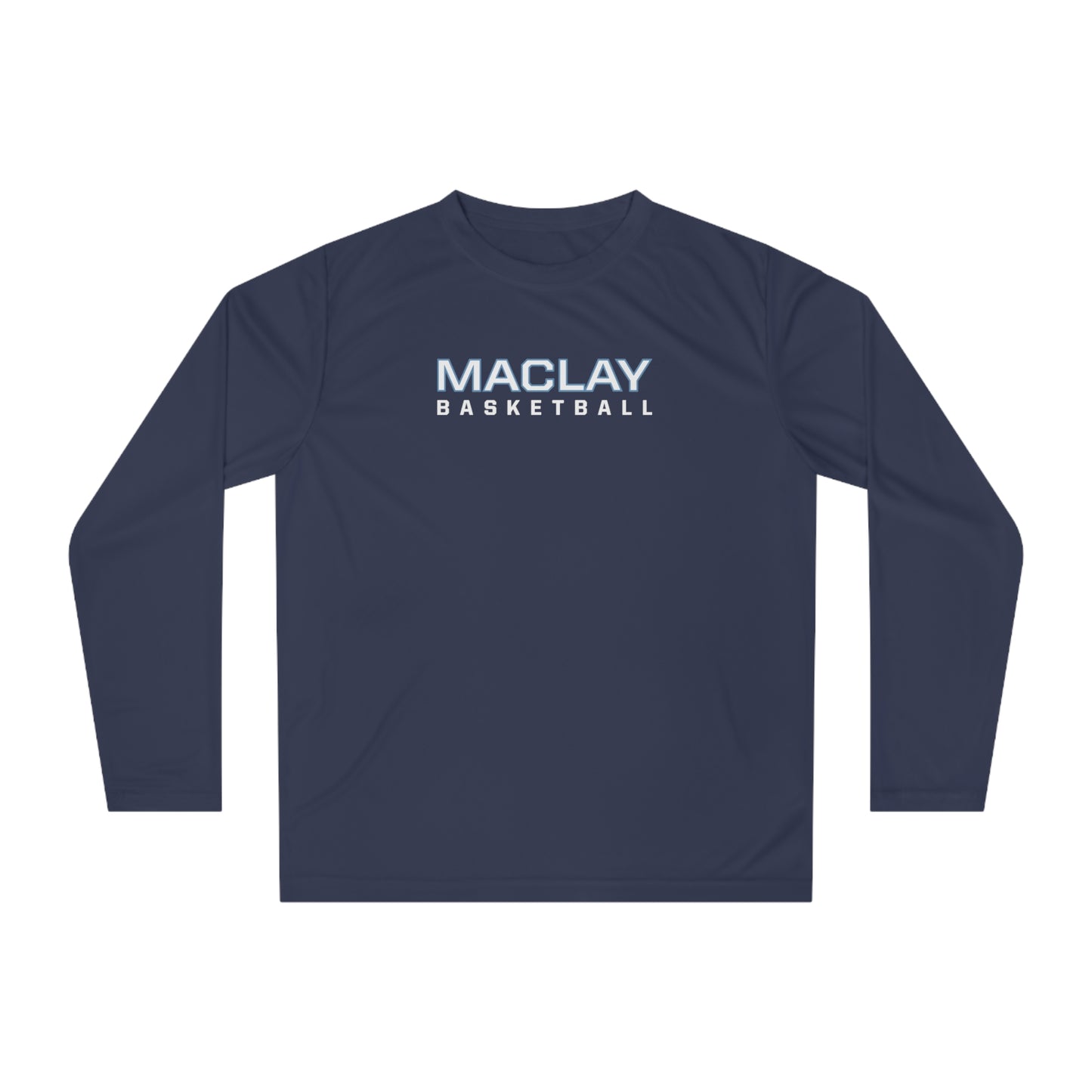 Adult Maclay Basketball Team 365 Performance Long Sleeve Shirt