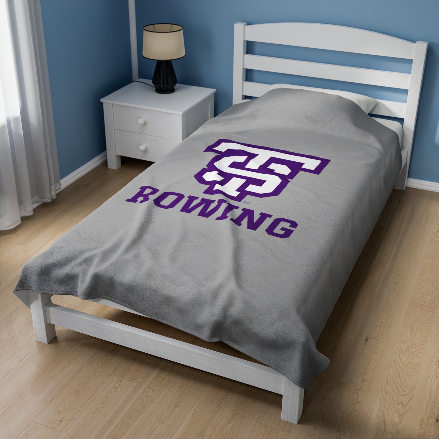 UST Rowing Velveteen Plush Blanket (60" x 80")