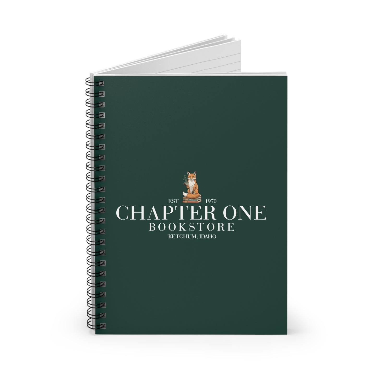 Chapter One Bookstore Spiral Notebook - Ruled Line  (8" x 6")