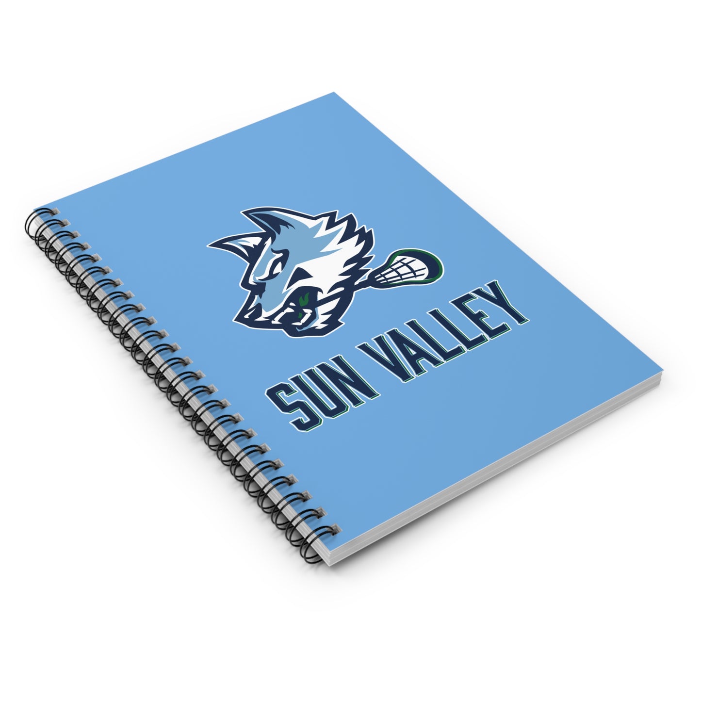 Sun Valley Lacrosse Spiral Notebook - Ruled Line (8" x 6")