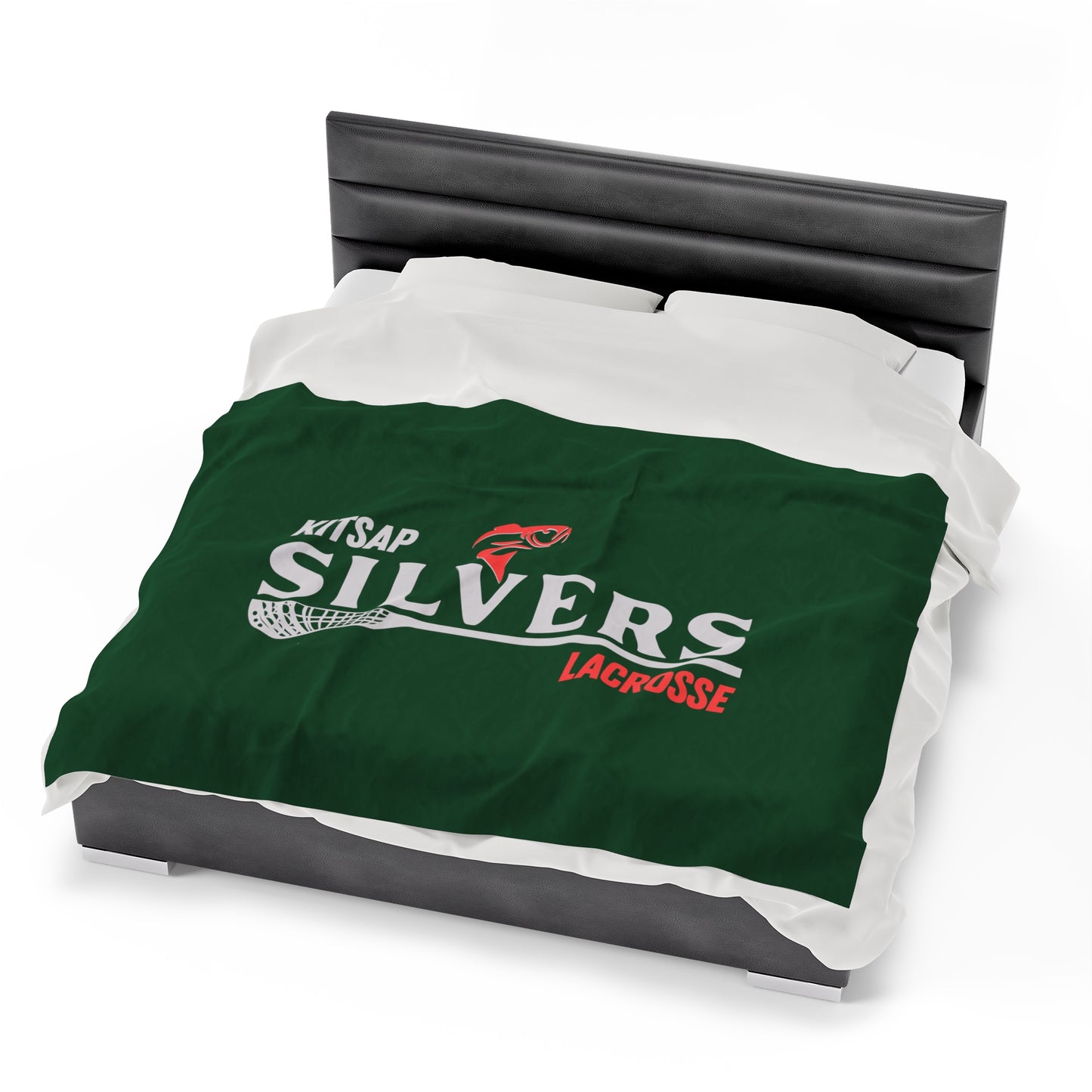 Kitsap Lacrosse Velveteen Plush Blanket