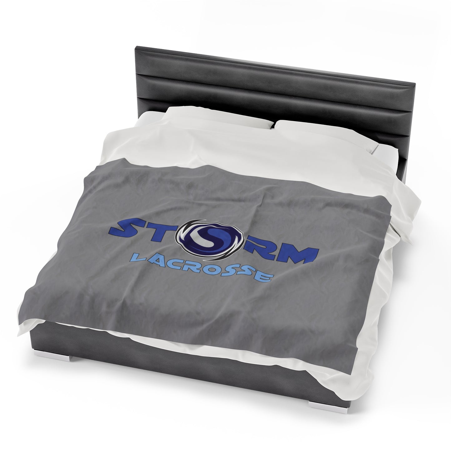 Storm Lacrosse Velveteen Plush Blanket (60" x 80")
