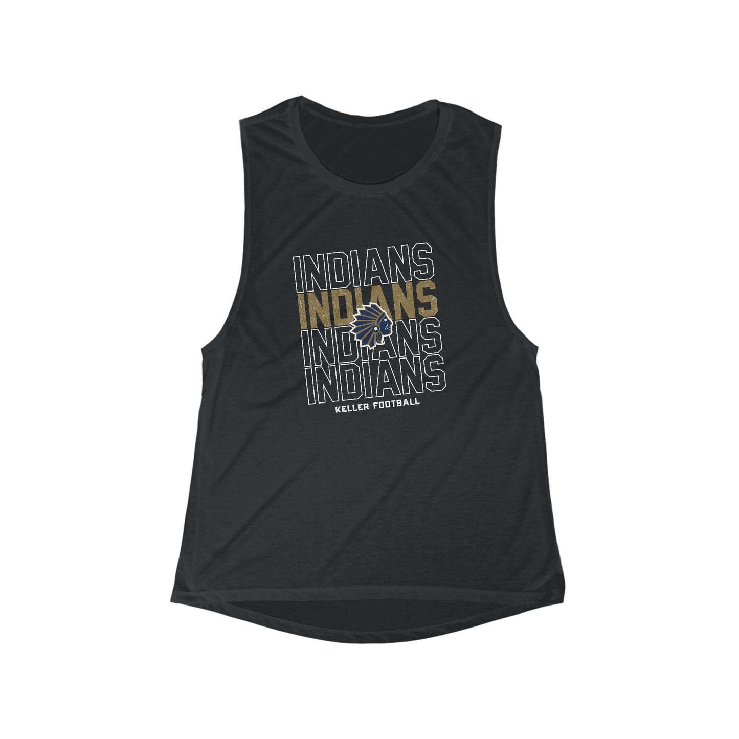 Women's Keller Football Flowy Scoop Muscle Tank