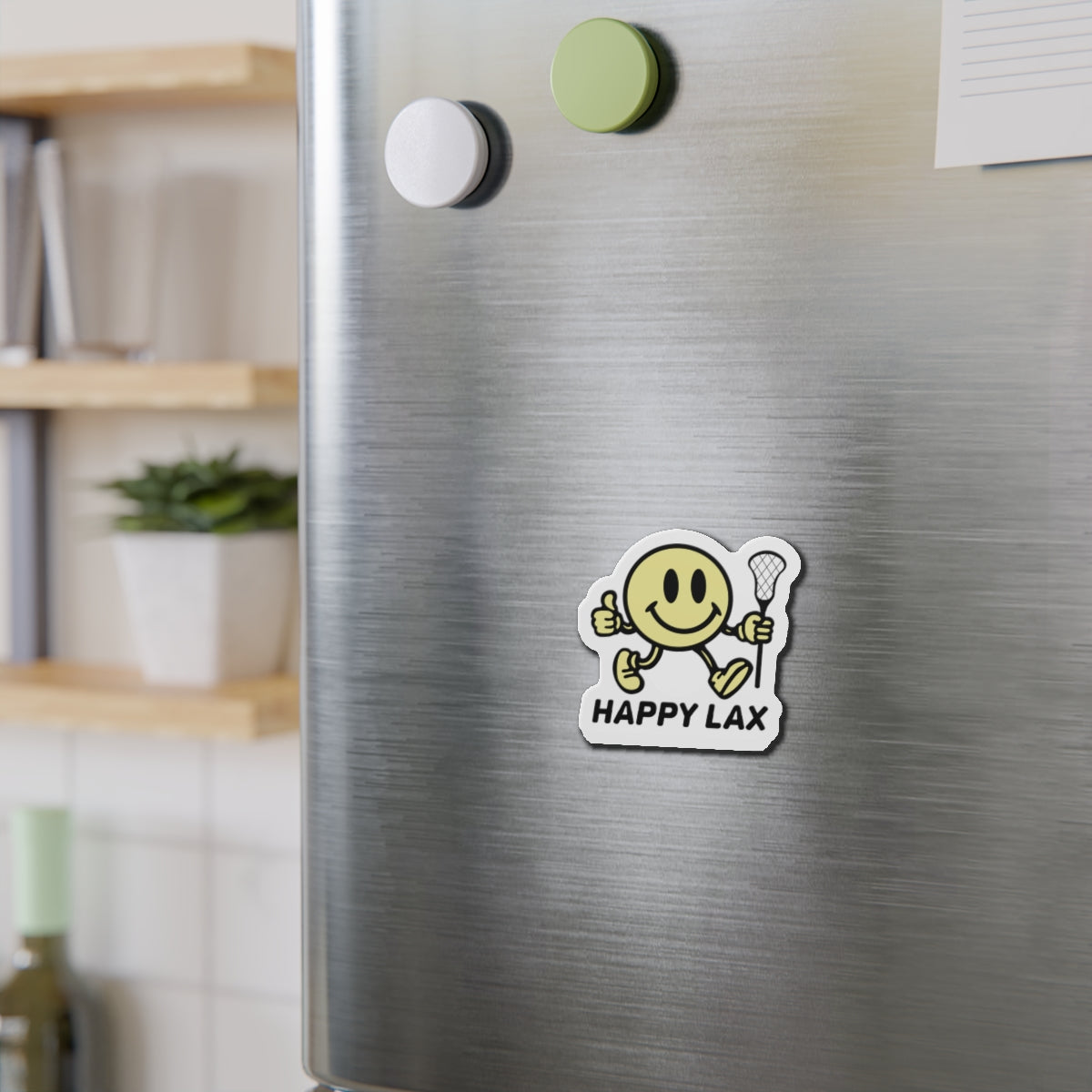 Happy Lax Die-Cut Magnet