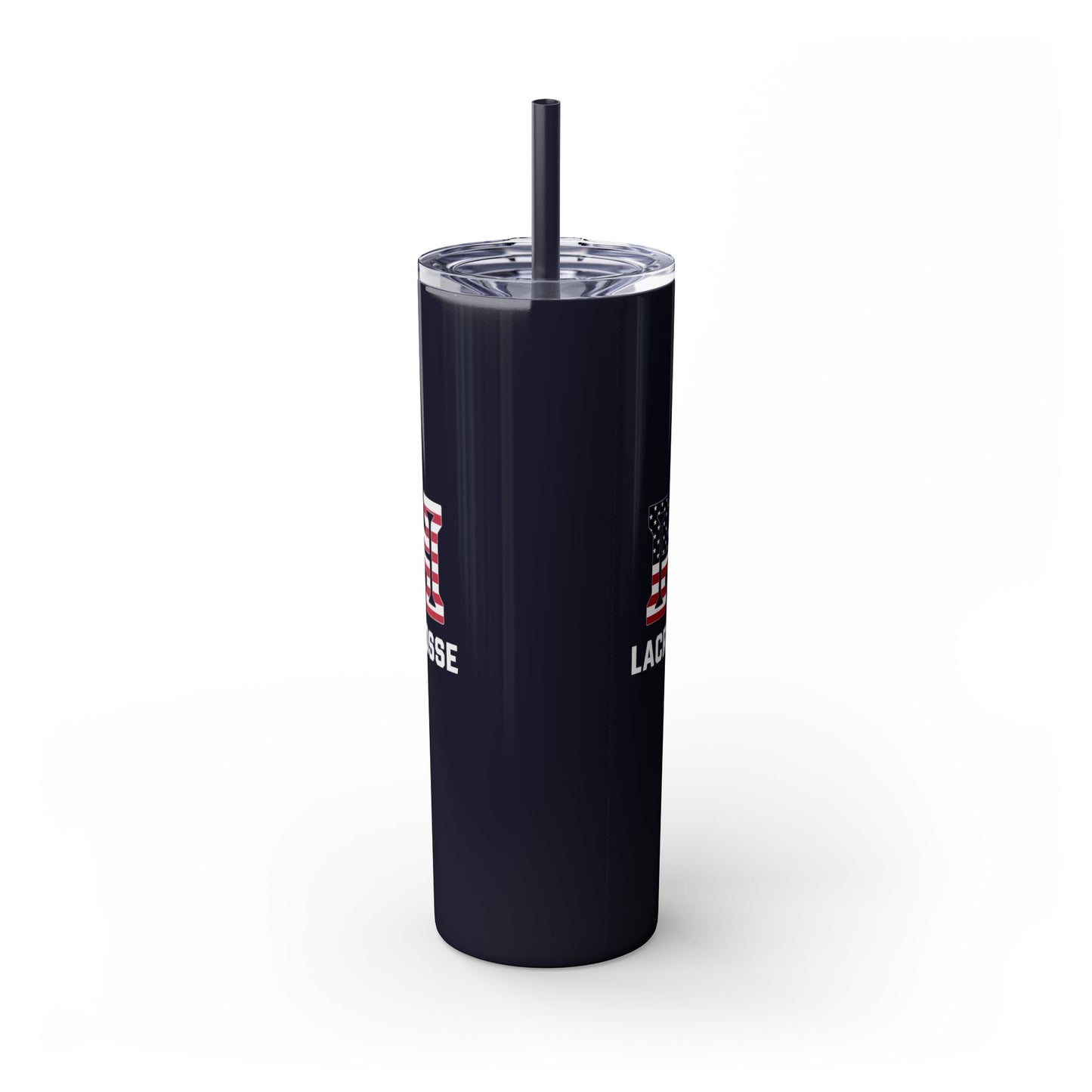 Hoyas Lacrosse Skinny Tumbler with Straw (20oz)
