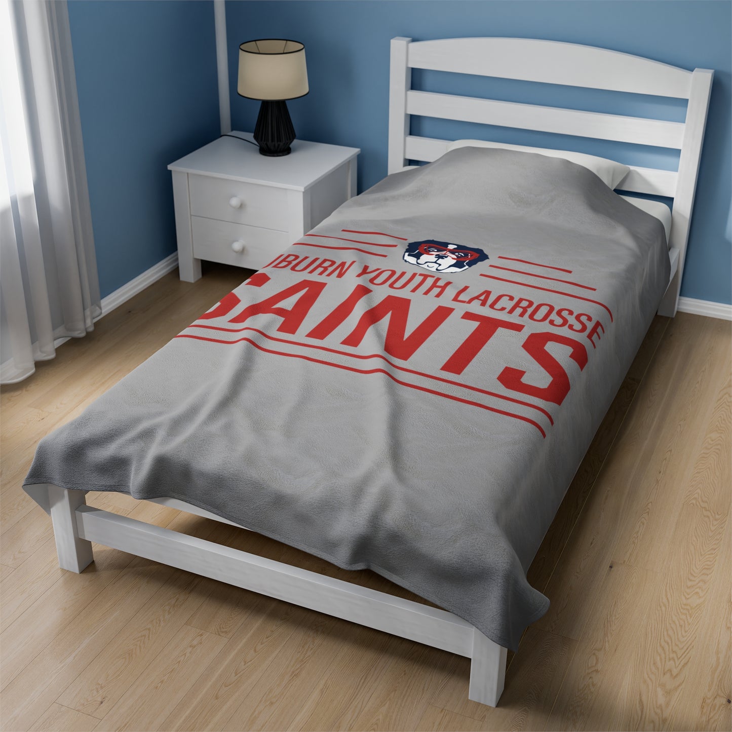 Auburn Youth Lacrosse Velveteen Plush Blanket (60 x 80)
