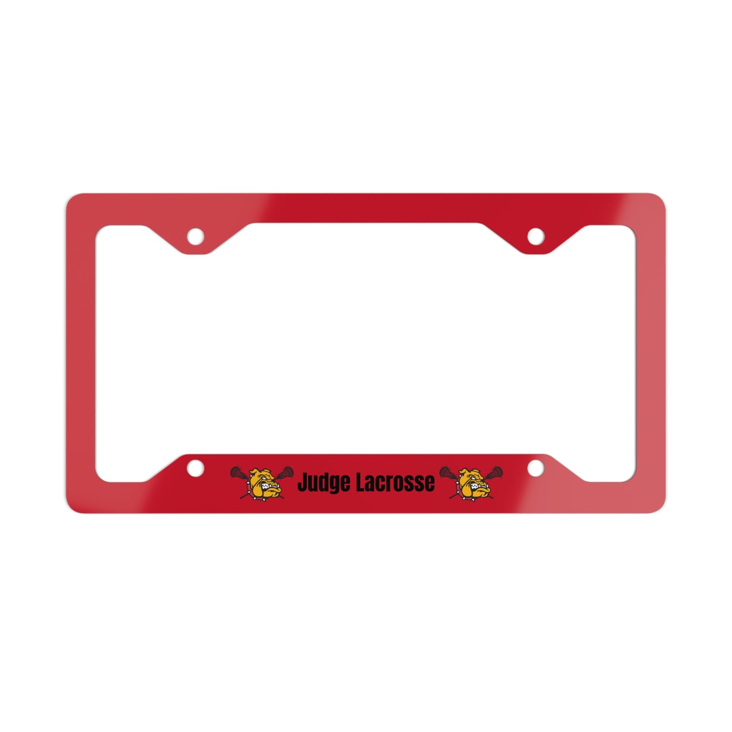 Judge Lax Spirit Metal License Plate Frame